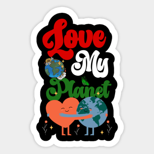 Love My Planet - Environmental Protection Earth Day Climate Sticker